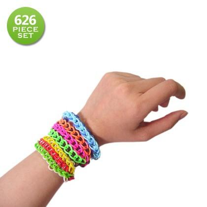 626 Piece Set Colorful Loom Bandz and Tools Assorted Colors Toys & Games - DailySale