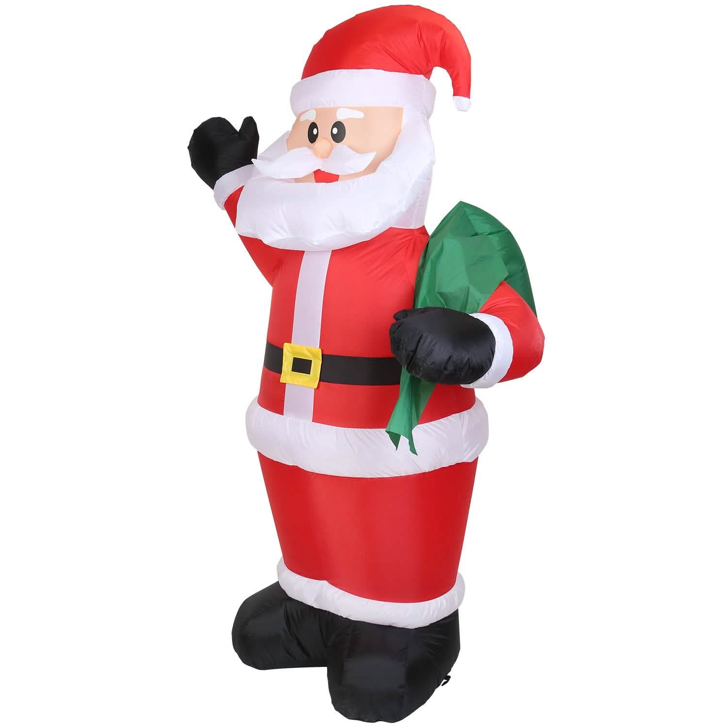 6.4ft Inflatable Christmas Giant Santa Claus Holiday Decor & Apparel - DailySale