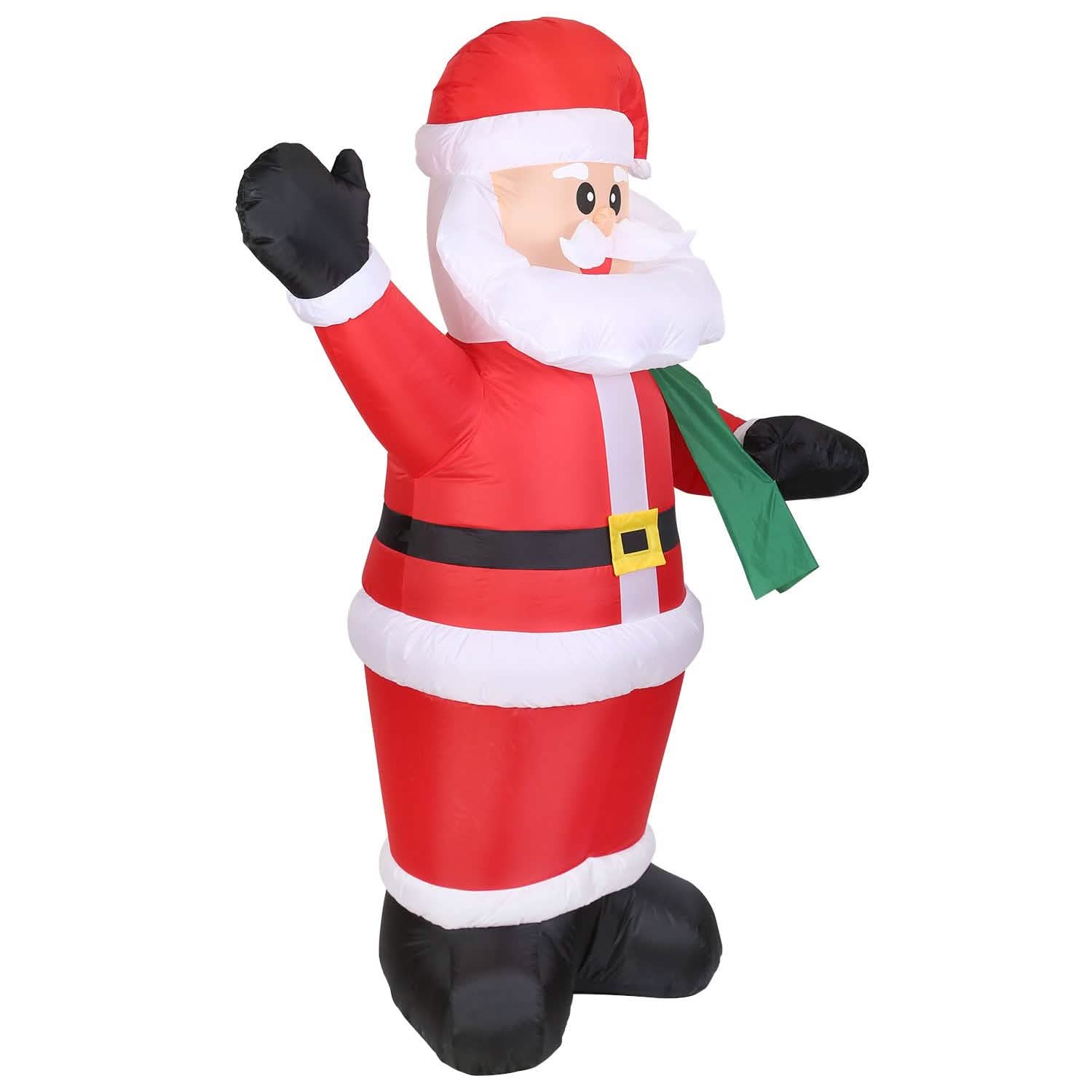 6.4ft Inflatable Christmas Giant Santa Claus Holiday Decor & Apparel - DailySale