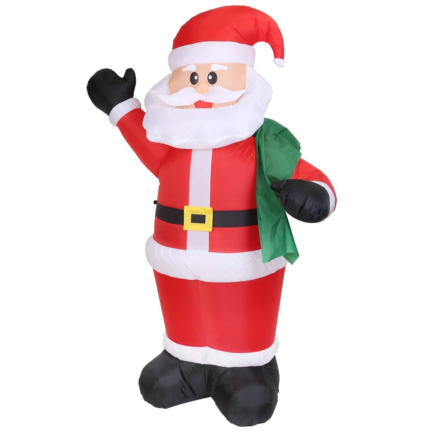 6.4ft Inflatable Christmas Giant Santa Claus Holiday Decor & Apparel - DailySale