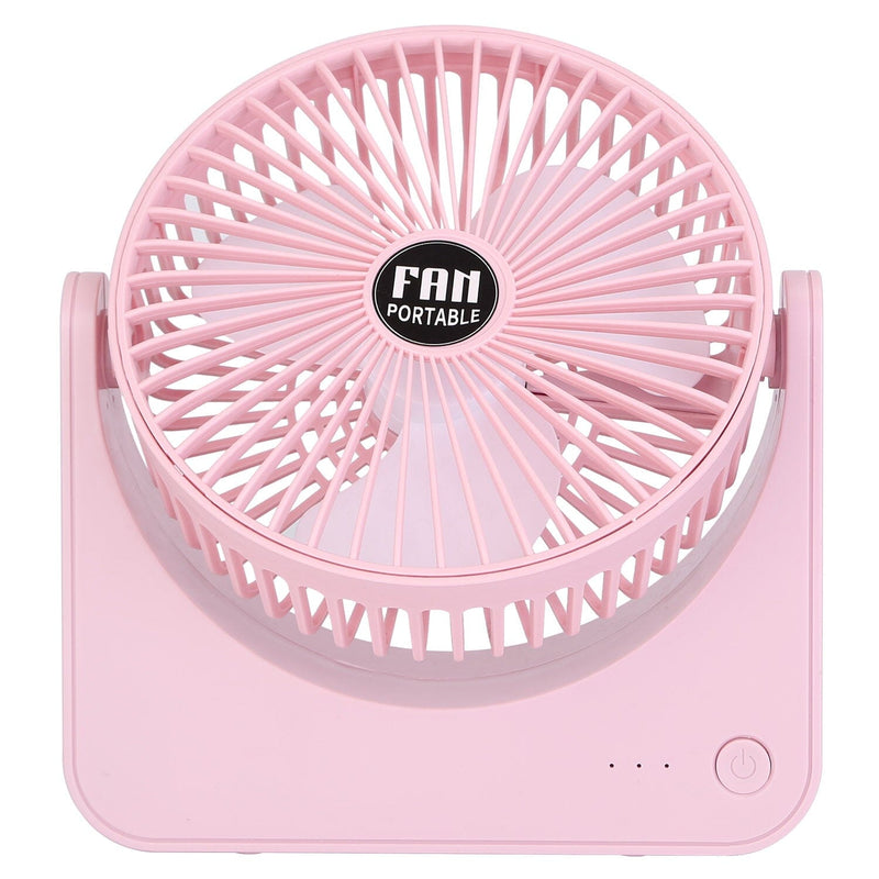 6.5" Desk Fan USB Powered 3 Speeds Household Appliances Pink - DailySale