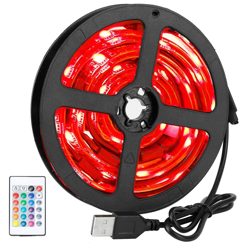 6.56ft TV LED Backlight RGB Strip Light USB Monitor Lighting Indoor Lighting - DailySale