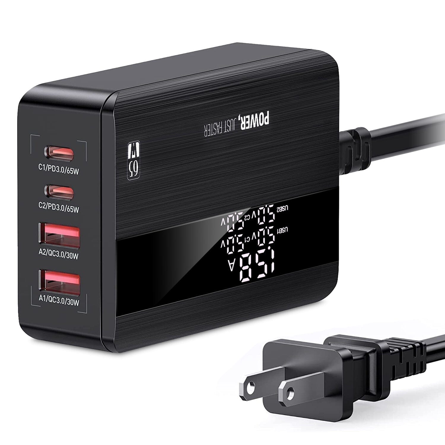 65W 4 USB Port Fast Wall Charger Mobile Accessories - DailySale