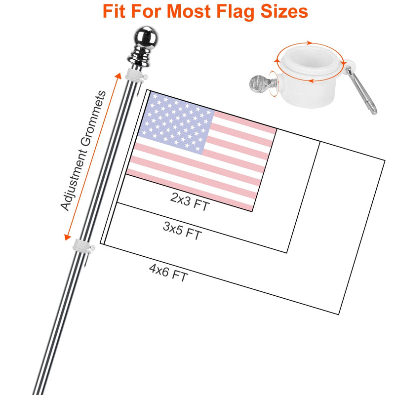 6Ft Stainless Steel Wall Mounted Flag Pole Everything Else - DailySale
