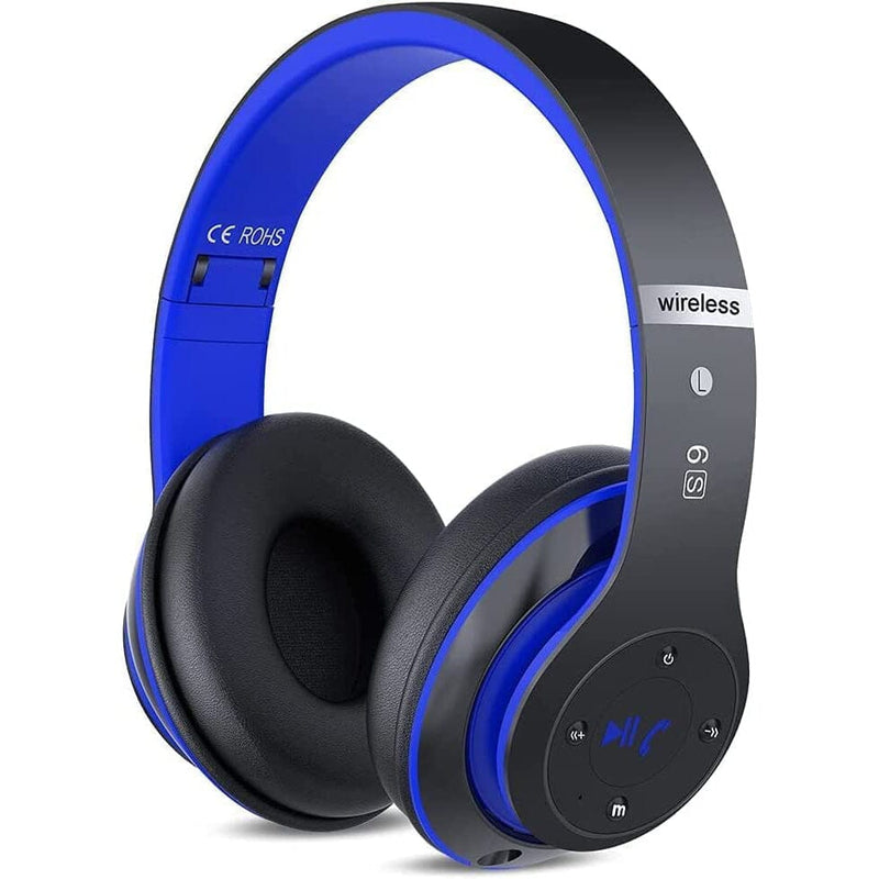 6S Wireless Bluetooth Headset Headphones Black/Blue - DailySale