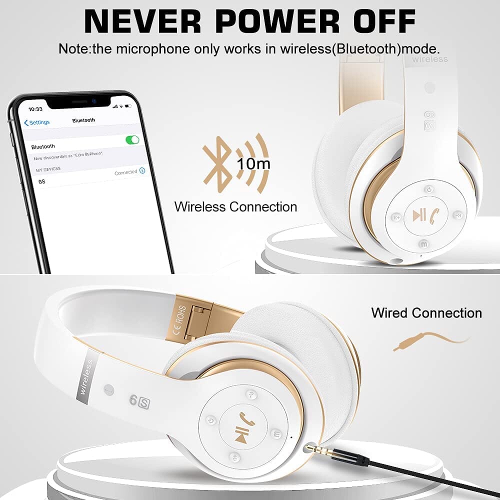 6S Wireless Bluetooth Headset Headphones - DailySale