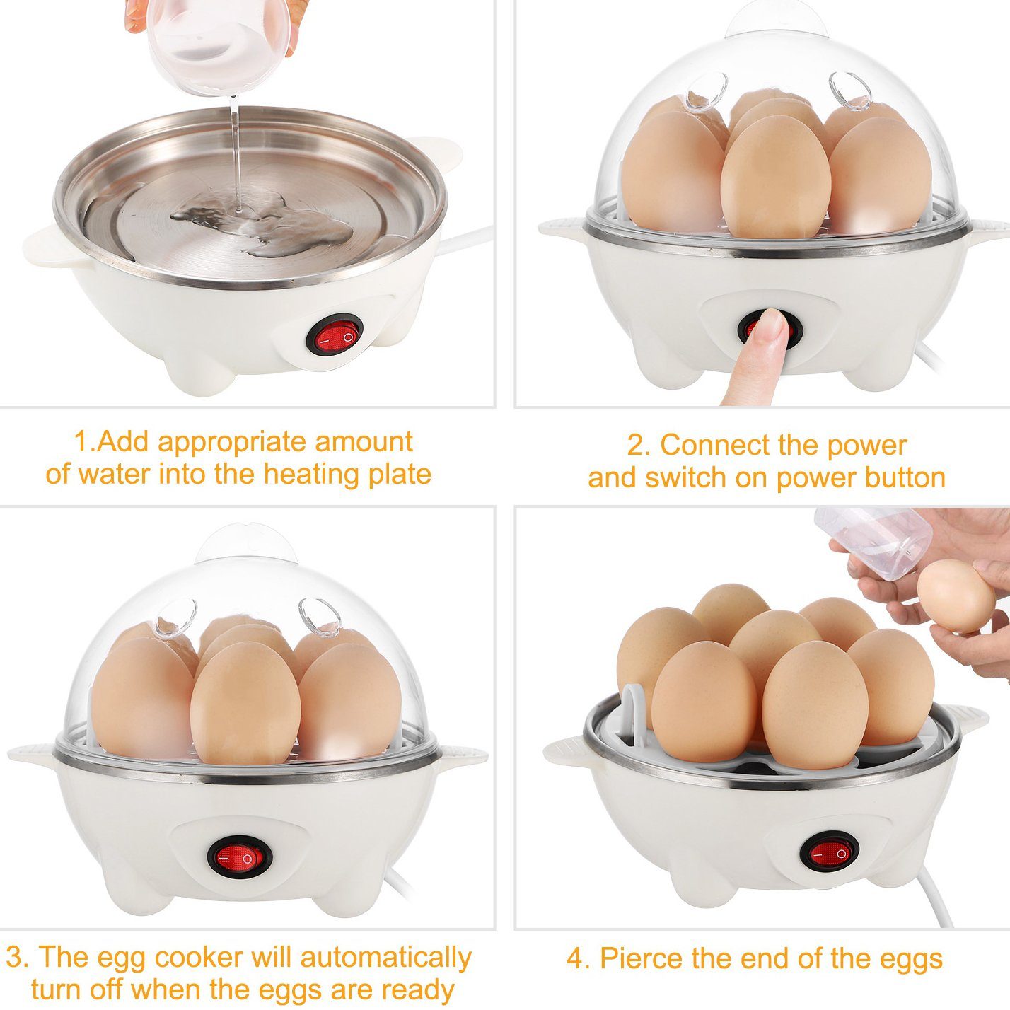 7 Capacity Electric Egg Cooker Kitchen & Dining - DailySale