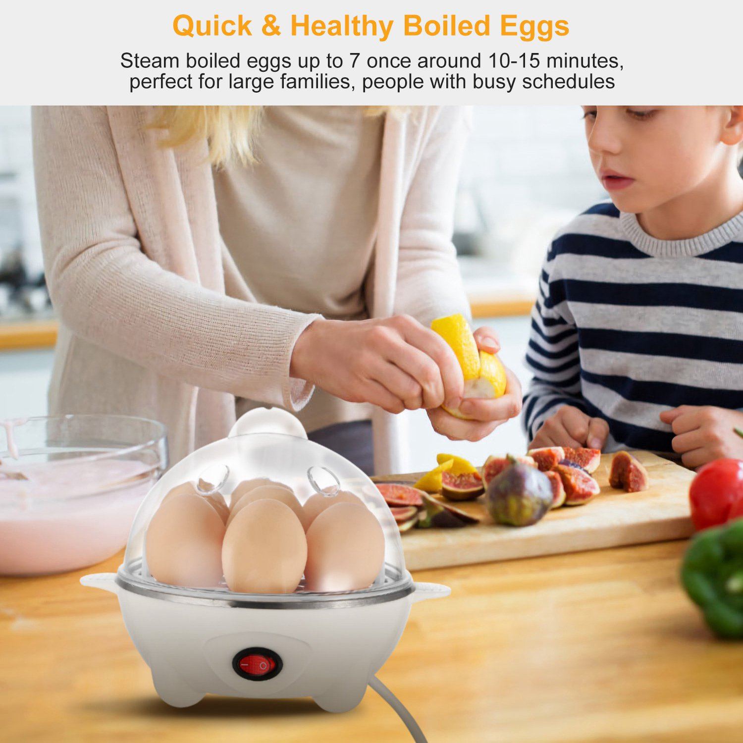 7 Capacity Electric Egg Cooker Kitchen & Dining - DailySale