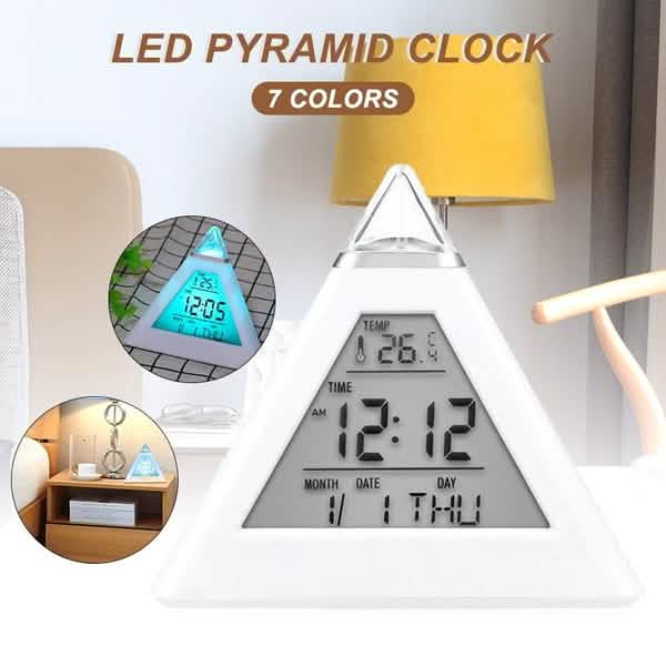 7 Color Changing LED Alarm Clock Household Appliances - DailySale
