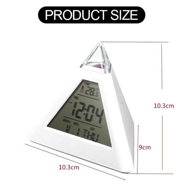 7 Color Changing LED Alarm Clock Household Appliances - DailySale