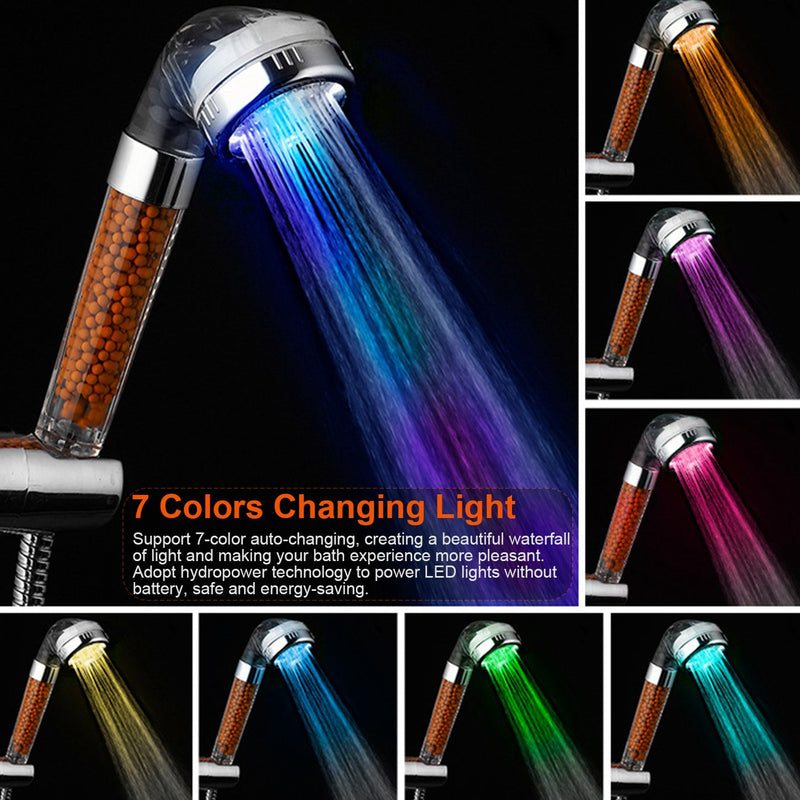 7 Color Changing Light Handheld Shower Head Bath - DailySale