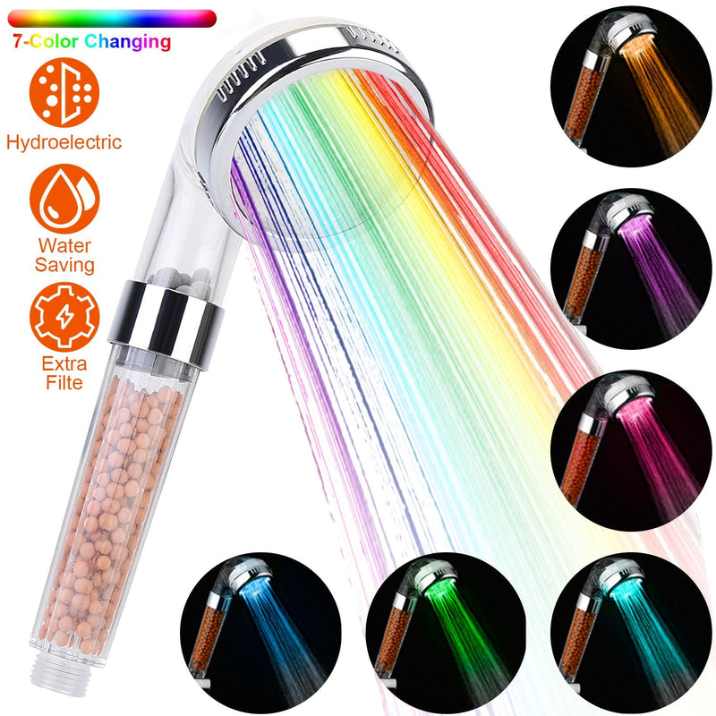 7 Color Changing Light Handheld Shower Head Bath - DailySale