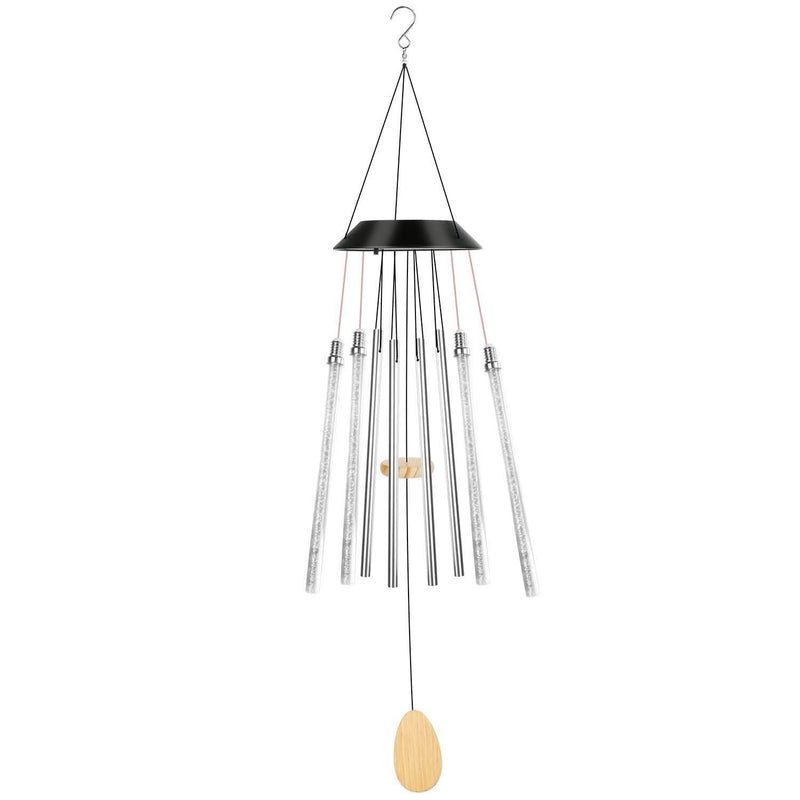 7 Color Changing Solar Wind Chime Lights Outdoor Lighting - DailySale