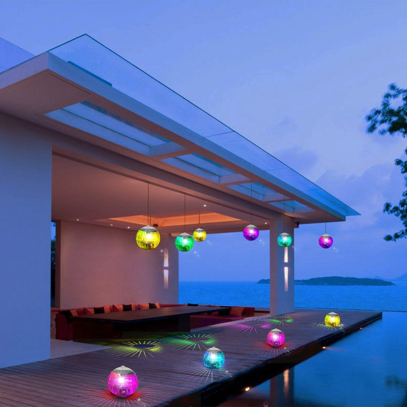 7 Color Solar LED Floating Lights Outdoor Lighting - DailySale
