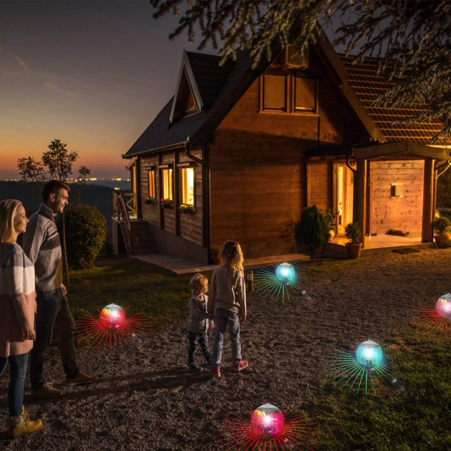 7 Color Solar LED Floating Lights Outdoor Lighting - DailySale