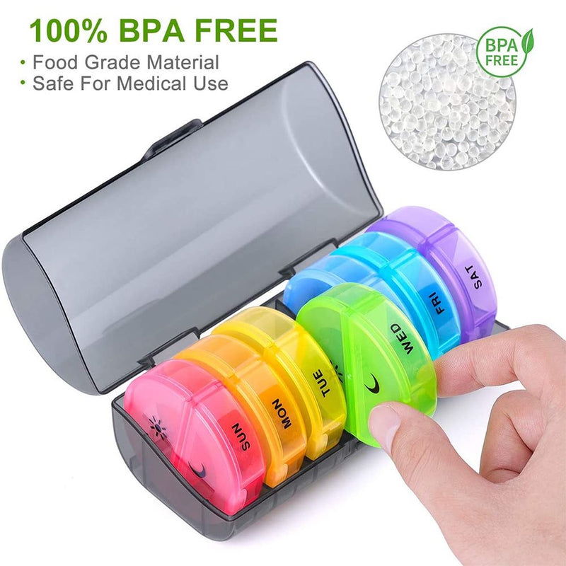 7 Day Pill Box With Carrying Case Wellness - DailySale