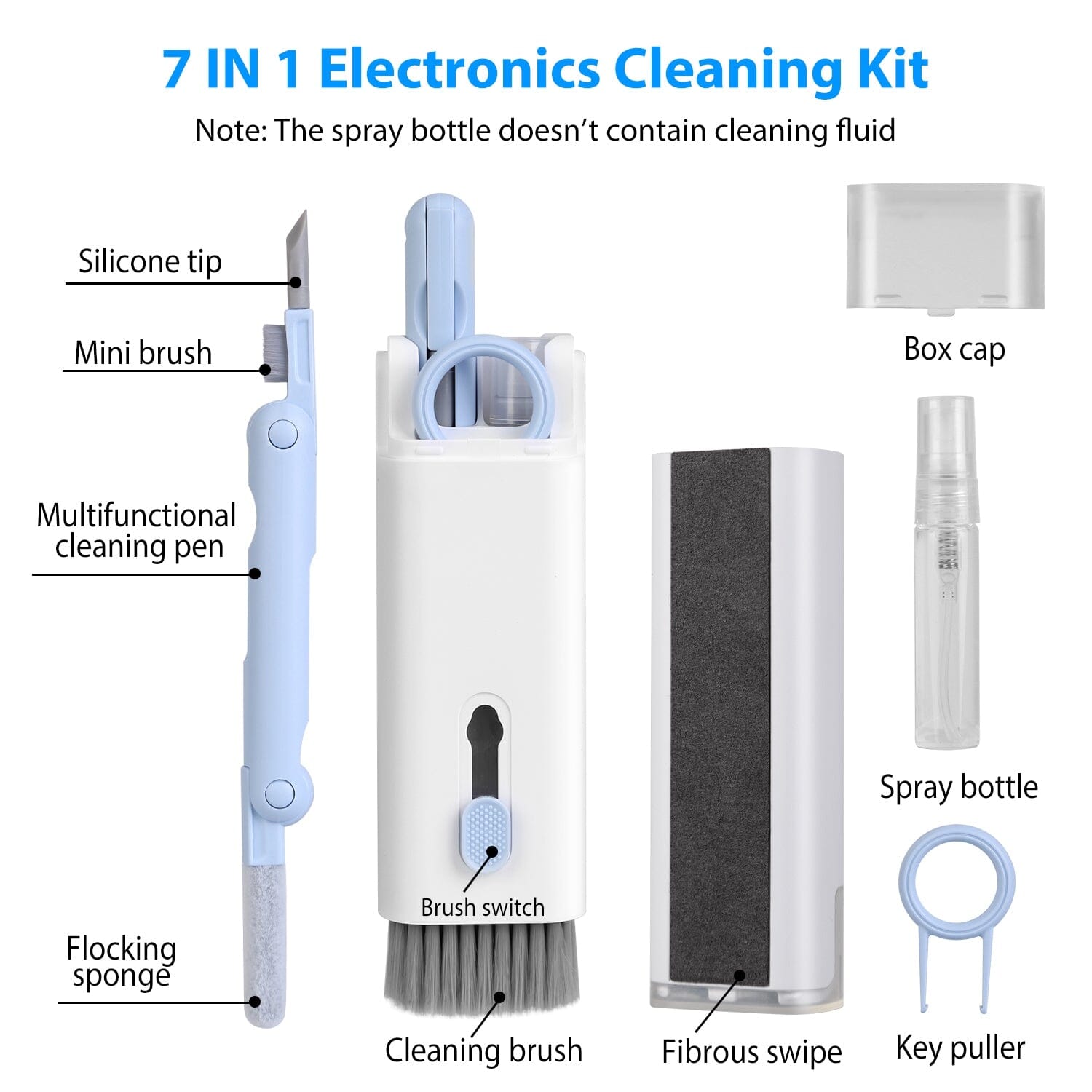 7-in-1 Laptop Keyboard Dust Cleaner Brush Computer Accessories - DailySale