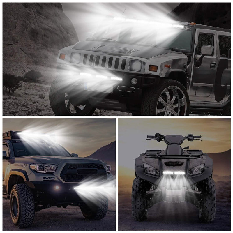 7" LED Light Bar Single Row Offroad Spot Lights Automotive - DailySale
