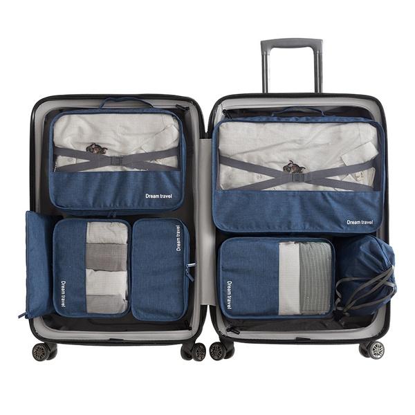 7-Pack: Travel Storage Bag Closet & Storage Navy Blue - DailySale