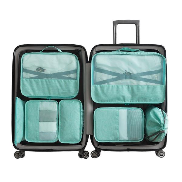 Travel Luggage Storage Bags Clothes Closet Space Organizer Water-Resistant  9Pcs Blouse Hosiery Stocking Underwear 