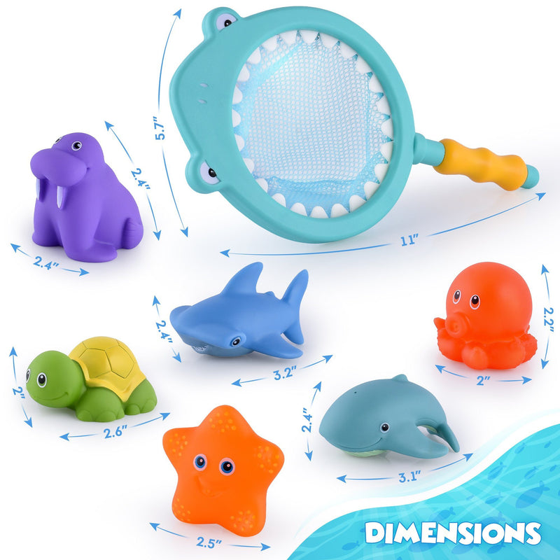 7-Piece: Bathtub Fishing Play Set for Babies Baby - DailySale