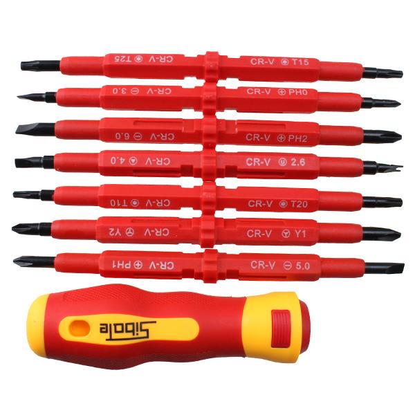 7-Piece: Double Head Insulated Electrical Screwdriver Set Home Improvement - DailySale