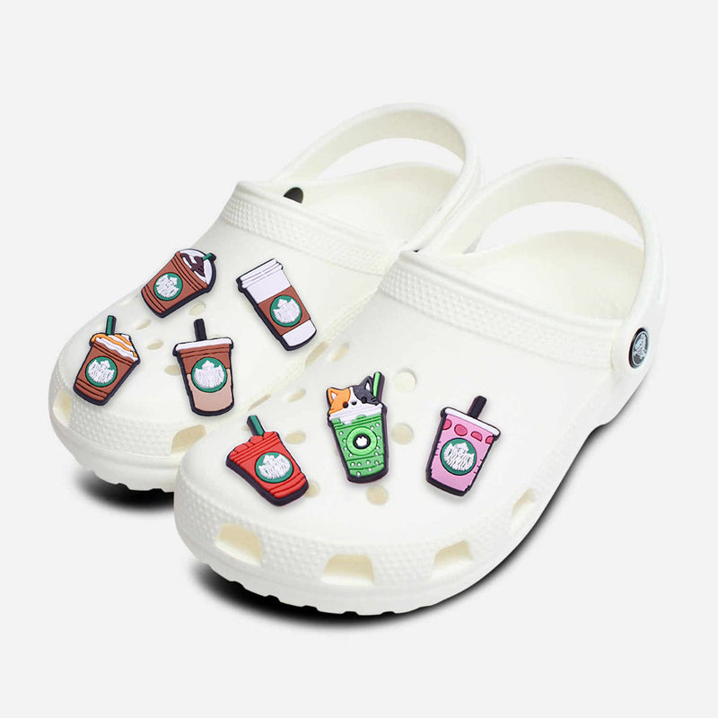 7-Piece: Frappucino Croc Shoe Charms Set Everything Else - DailySale