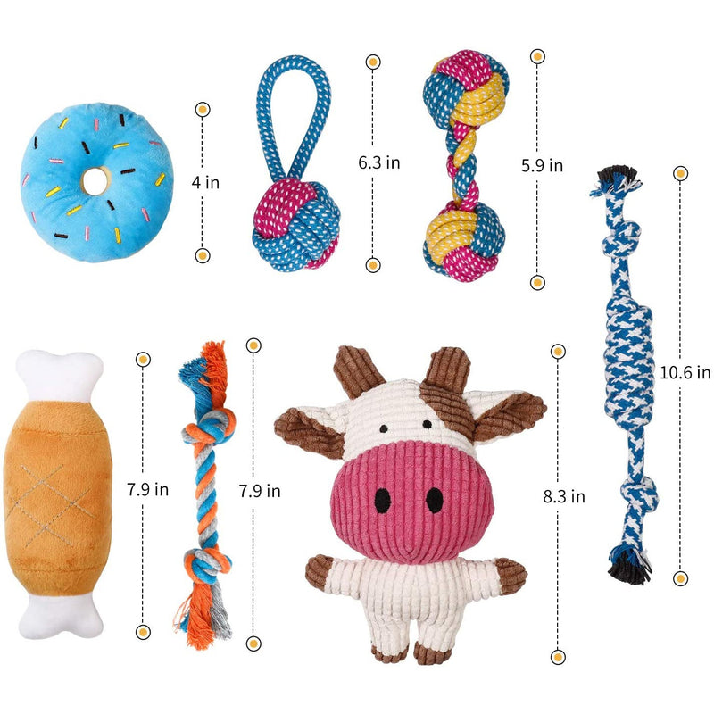 7-Piece: Puppy Cord Chew Toys Pet Supplies - DailySale
