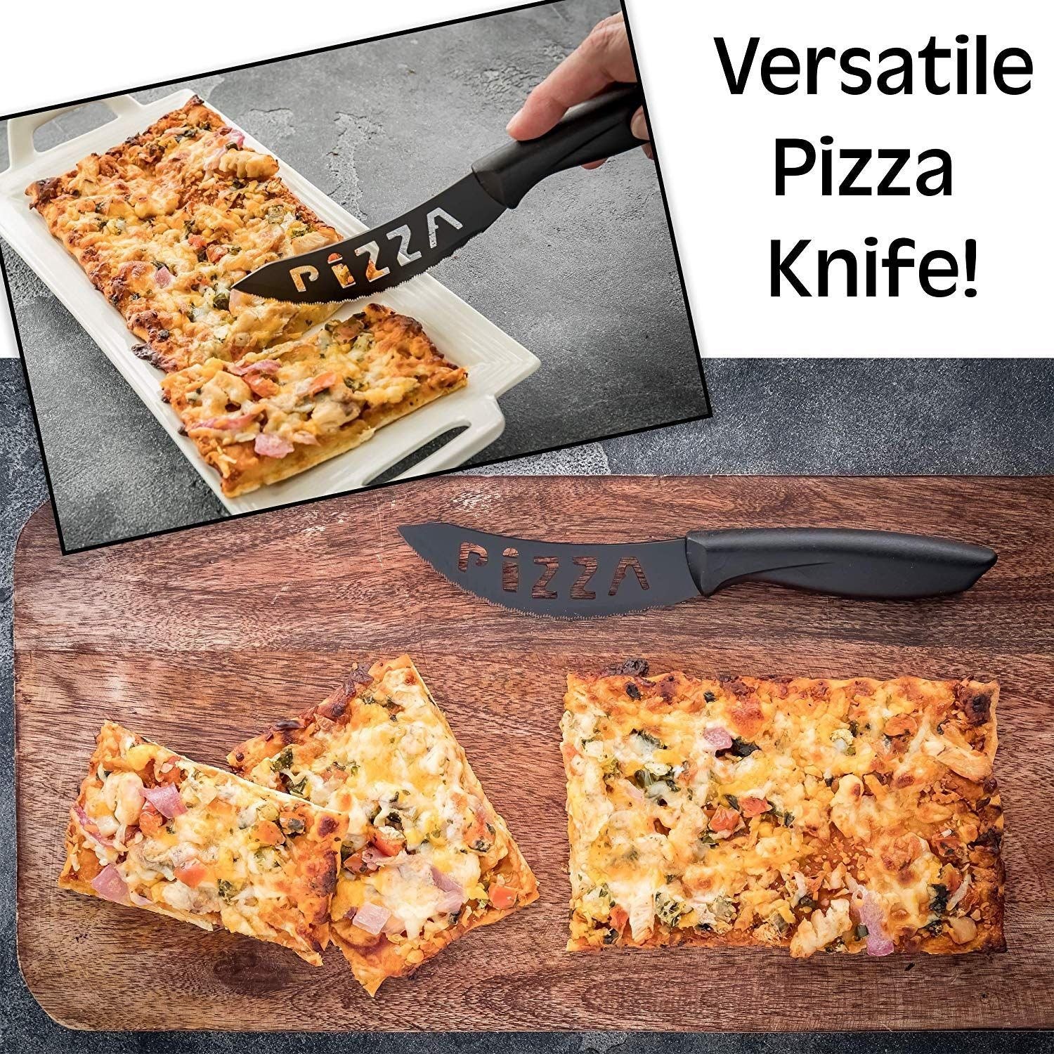 7-Piece Set: Chef Knife, Bread, Carving, Utility, Pairing, Cheese, Pizza Kitchen Essentials - DailySale