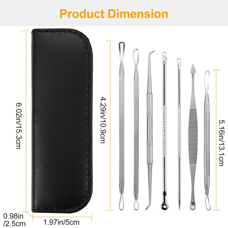 7-Pieces: Blackhead Remover Stainless Steel Beauty & Personal Care - DailySale
