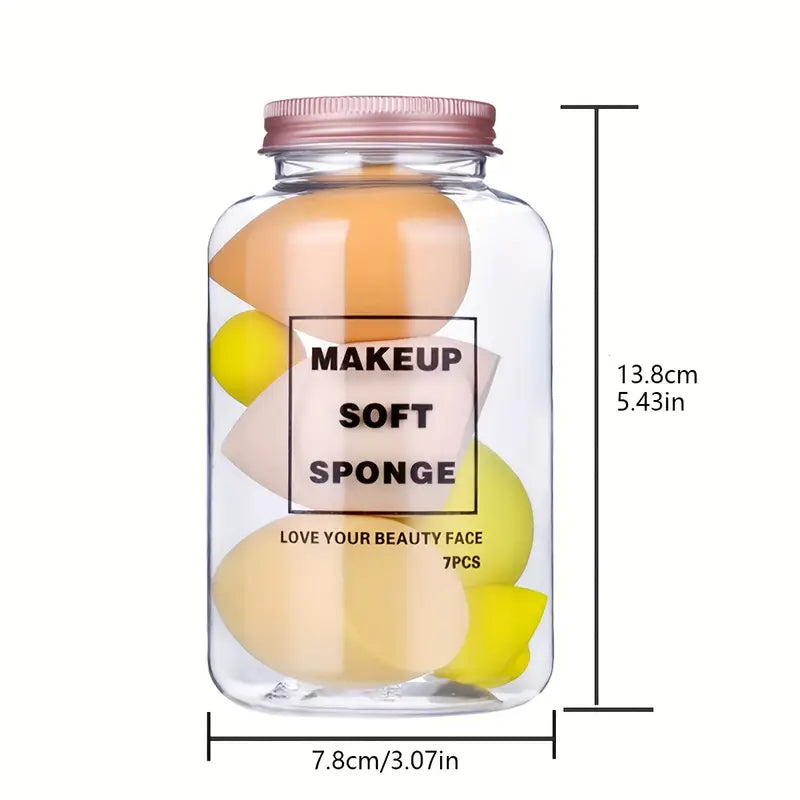 7-Pieces Set: Puff Teardrop Blender Foundation Sponge Set Beauty & Personal Care - DailySale