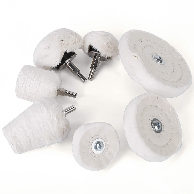 7-Pieces Set: Wheels Polishing Pads Car Buffing Automotive - DailySale