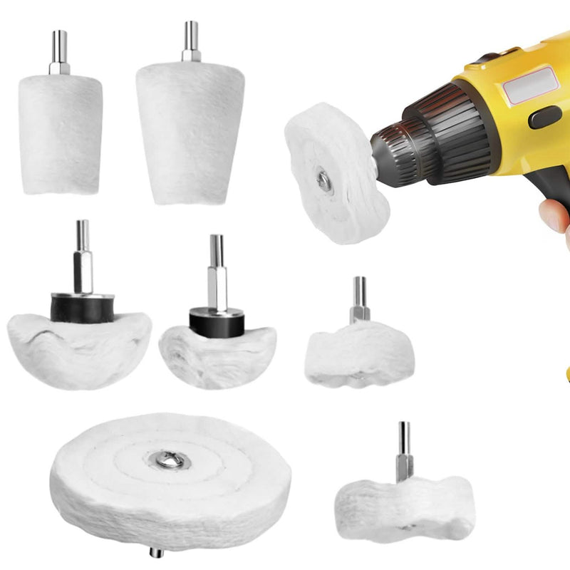 7-Pieces Set: Wheels Polishing Pads Car Buffing Automotive - DailySale
