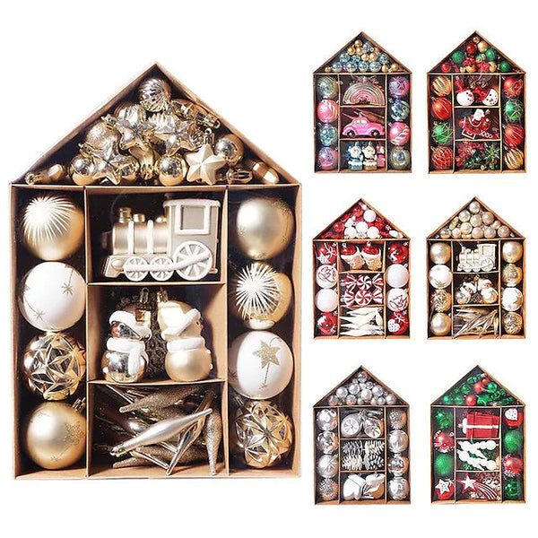 70-Pieces Set: Christmas Tree Decorations Christmas Ball Holiday Decor & Apparel - DailySale