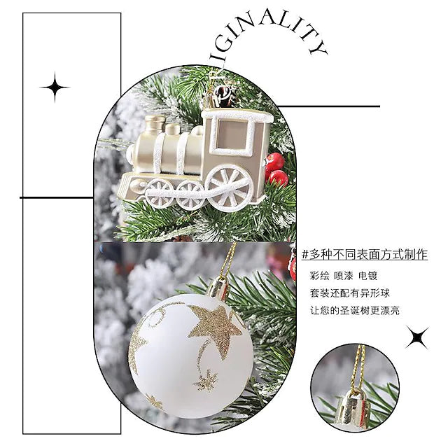 70-Pieces Set: Christmas Tree Decorations Christmas Ball Holiday Decor & Apparel - DailySale