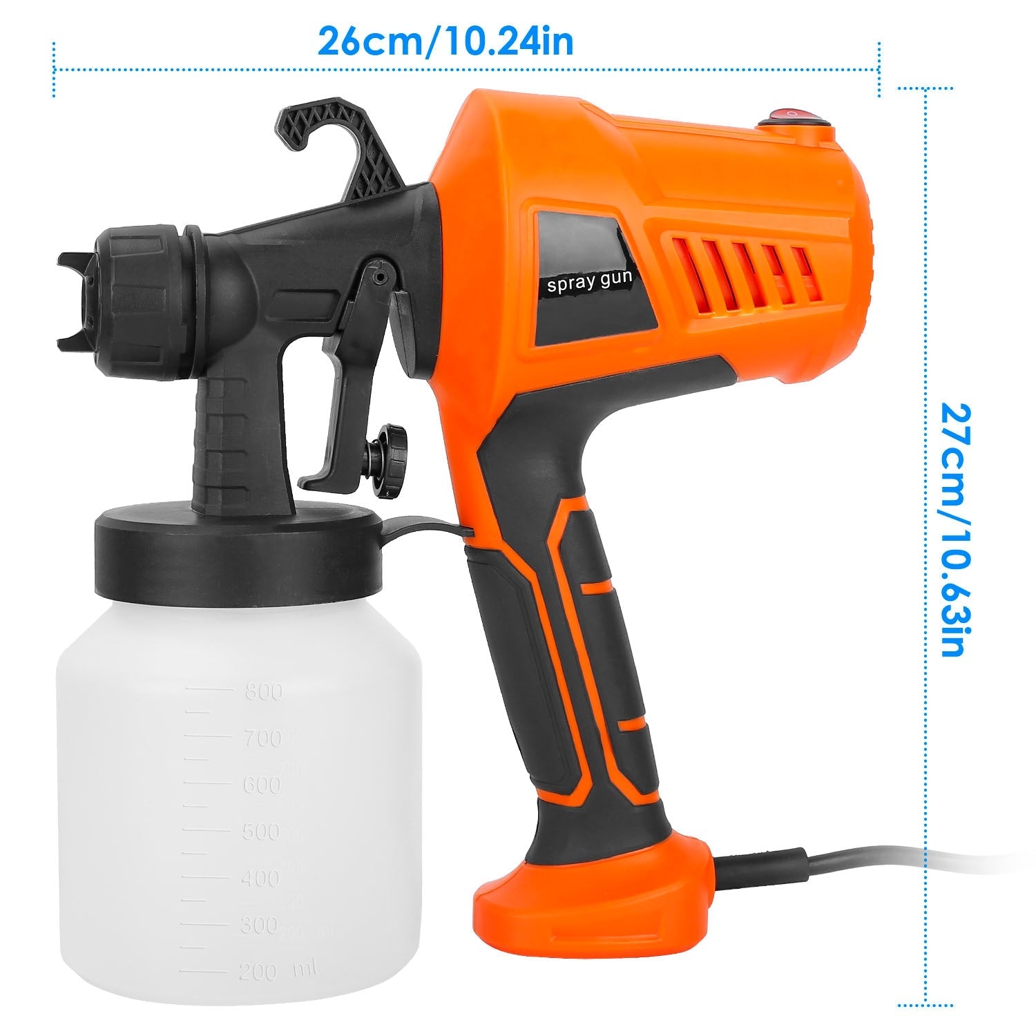 700W Electric Paint Sprayer Handheld HVLP Spray Painter Home Improvement - DailySale