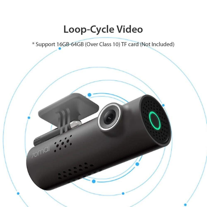 70mai Smart Dash Cam - 1S Car DVR 1080P HD Night Vision Voice Control Automotive - DailySale