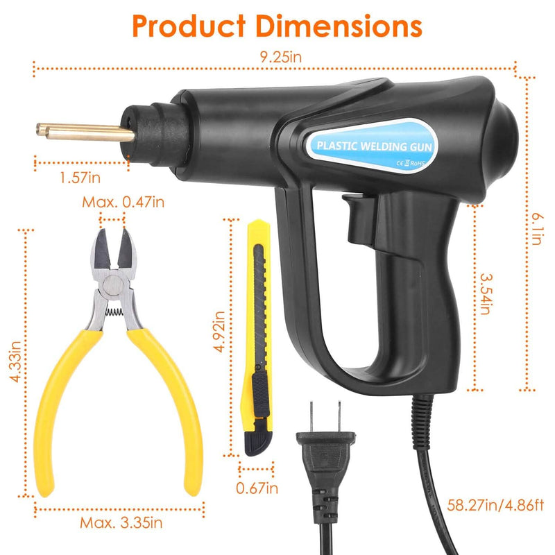 70W Plastic Welder Car Bumper Repair Kit Automotive - DailySale