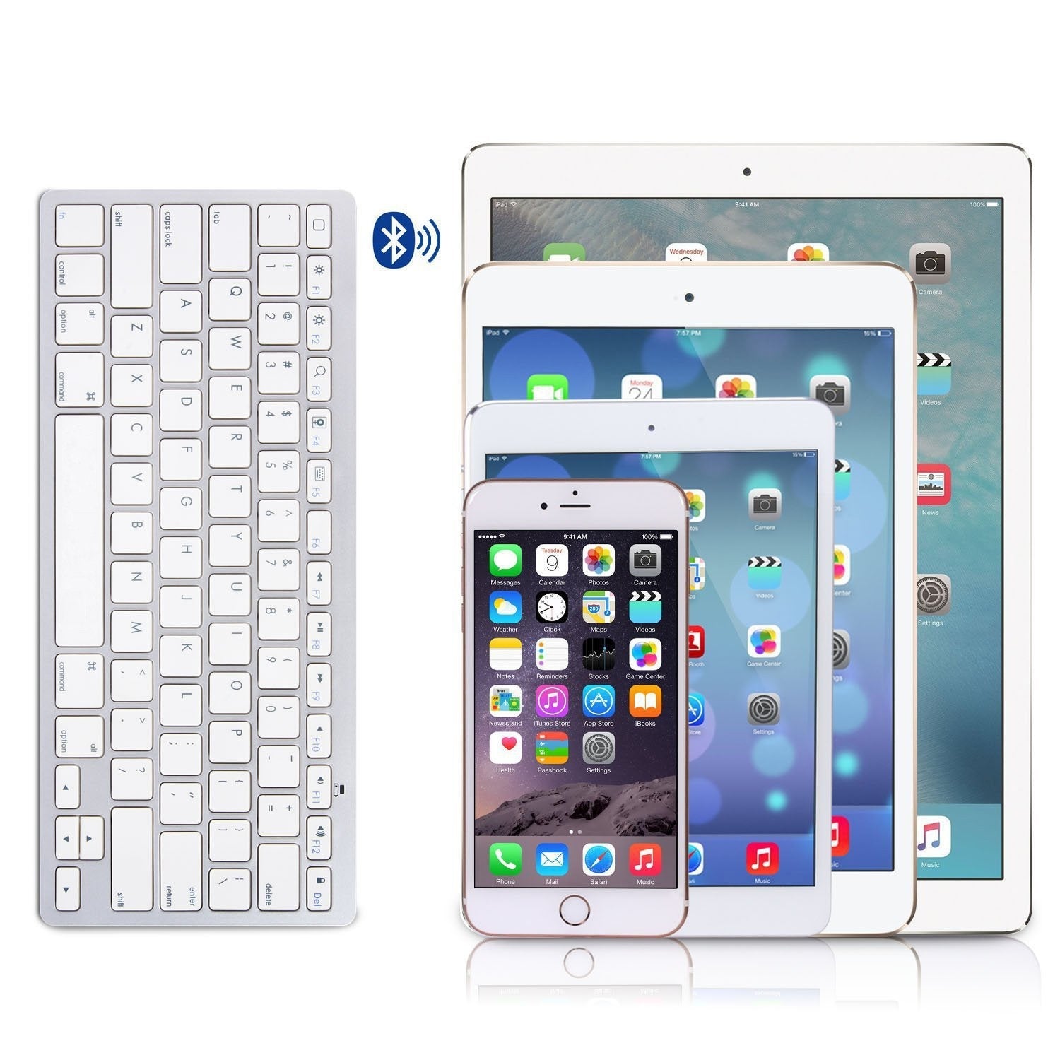 Ultra-Slim Bluetooth Keyboard - Assorted Colors - DailySale, Inc