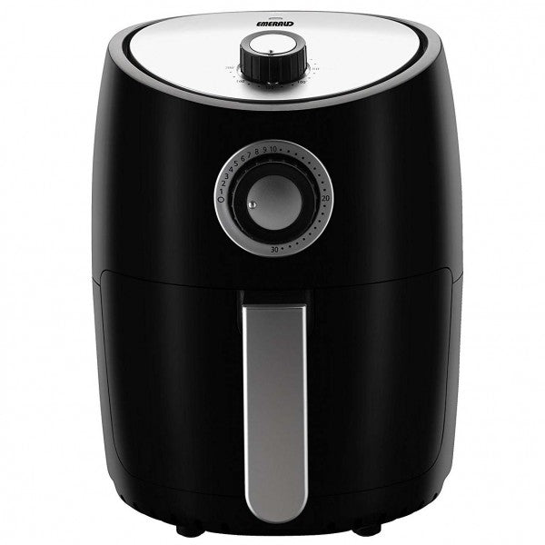 Emerald Air Fryer and Recipe Book 1000 Watts, 2 Liter Rapid Air Motion