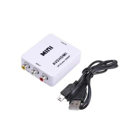 720p 1080p Upscaler Mini Composite AV CVBS 3RCA to HDMI Video Converter Adapter Gadgets & Accessories - DailySale