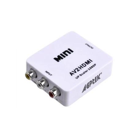720p 1080p Upscaler Mini Composite AV CVBS 3RCA to HDMI Video Converter Adapter Gadgets & Accessories - DailySale
