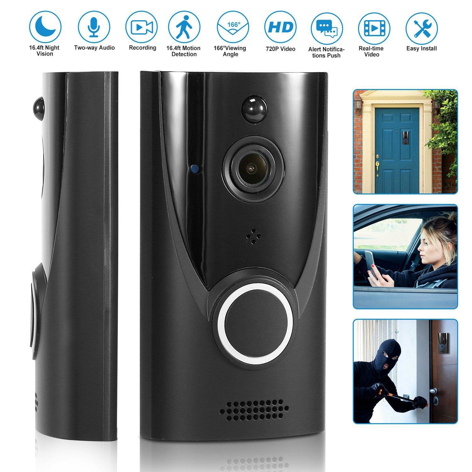 720P HD WiFi Video Doorbell Cameras & Drones - DailySale