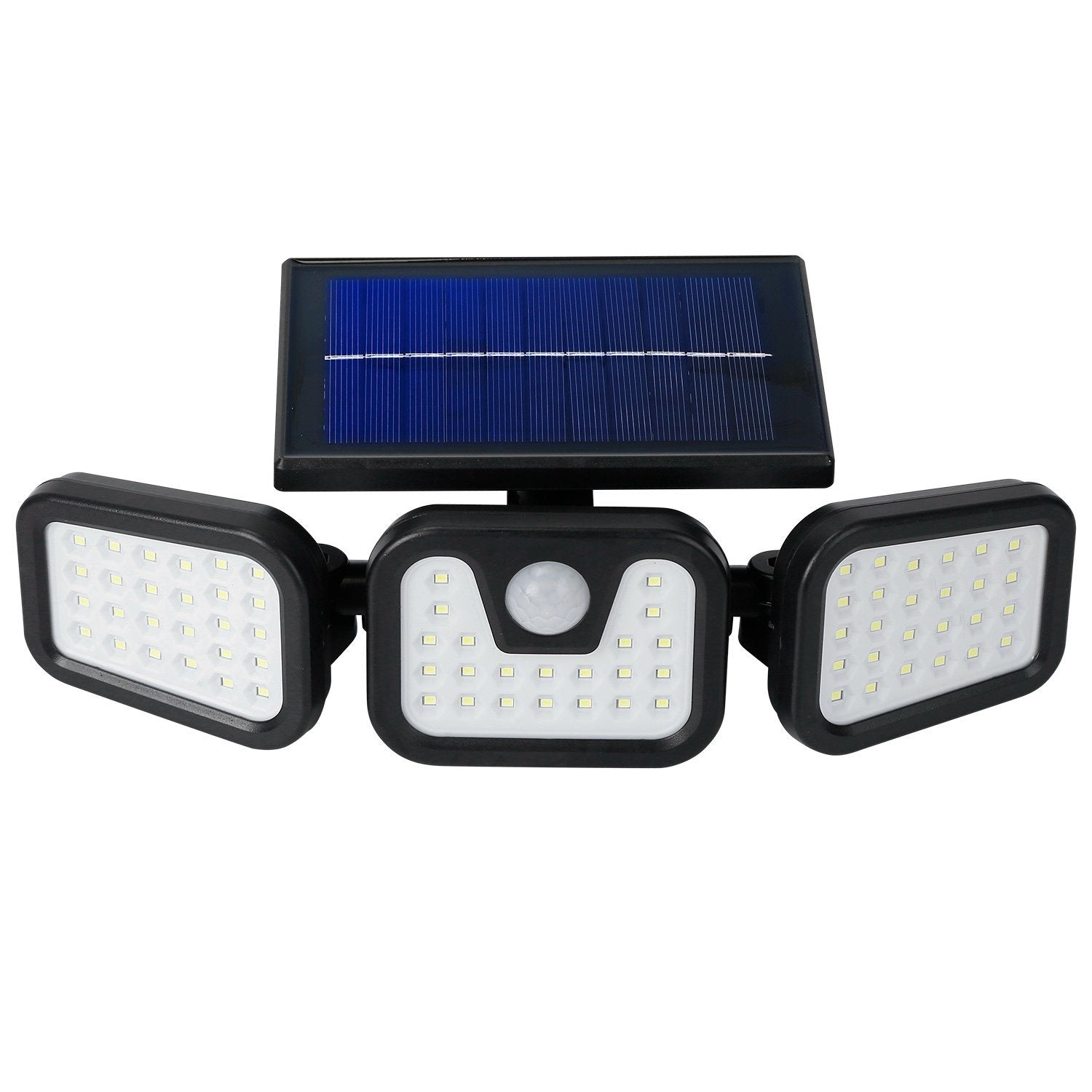 74 LEDs 3 Adjustable Solar Head Motion Sensor Flood Light Outdoor Lighting - DailySale