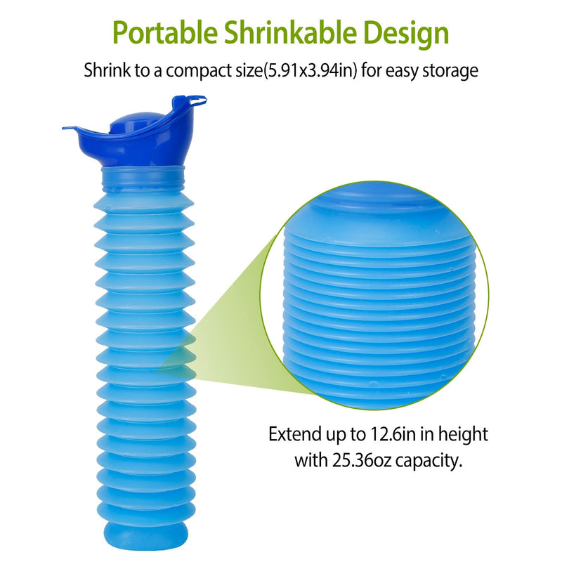 750ml Unisex Reusable Emergency Shrinkable Urinal Sports & Outdoors - DailySale