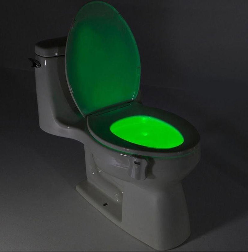 8-Color LED Sensor Motion-Activated Bathroom Toilet Light Home Essentials - DailySale