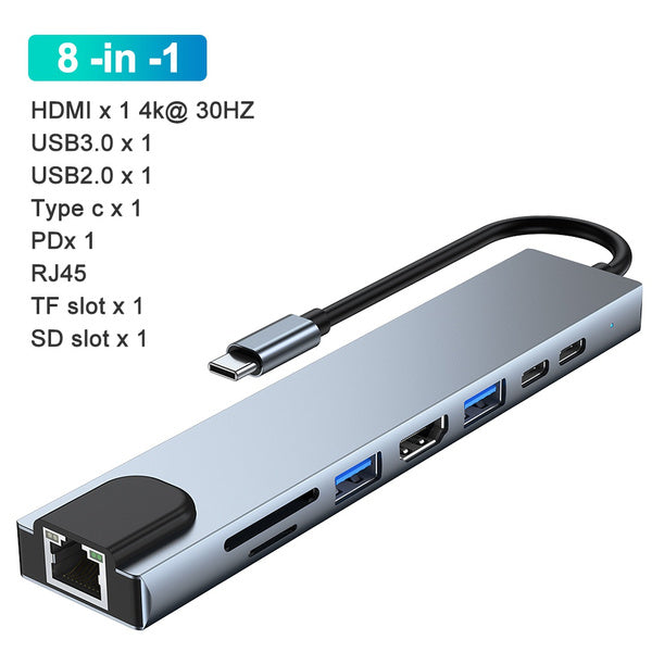 8-in-1 USB 3.0 Hub Computer Accessories - DailySale