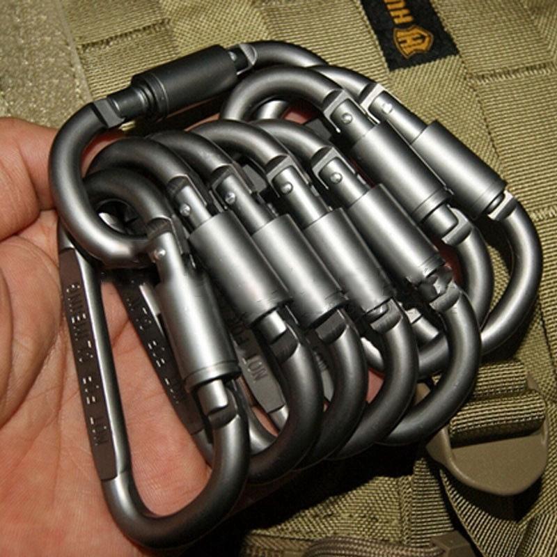 8-Pack: Aluminum Outdoor Carabiner Sports & Outdoors - DailySale
