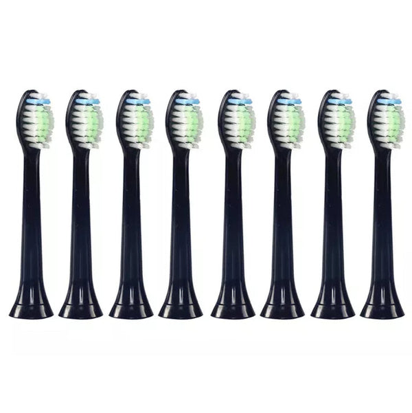 8-Pack: Black Replacement Electric Toothbrush Heads for Philips Sonicare Beauty & Personal Care - DailySale