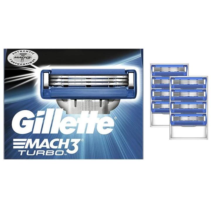 8-Pack: Gillette Mach3 Turbo Men's Razor Blades Men's Grooming - DailySale